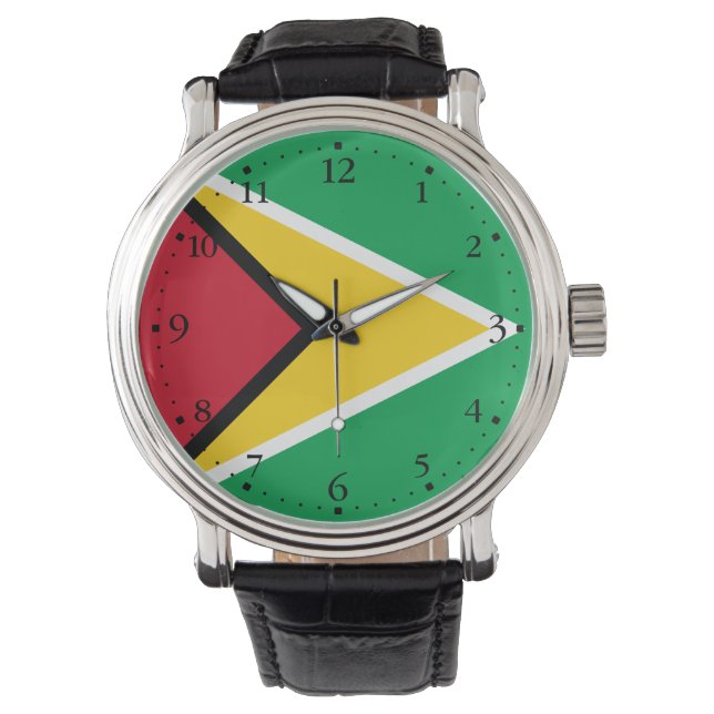 Montre Drapeau Guyana (devant)