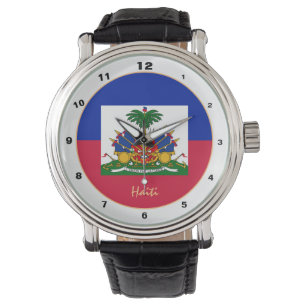 Montre Drapeau haïtien & Haïti tendance mode / design mon