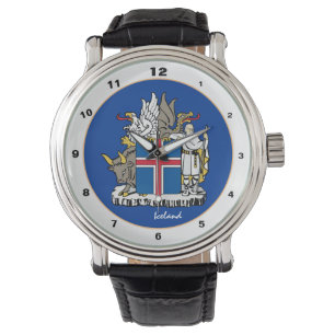 Montre Drapeau islandais & emblème islandais mode/design