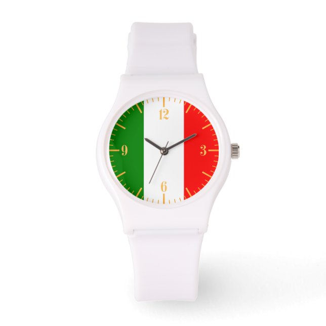 Montre Drapeau italien Gold Dial (Recto)