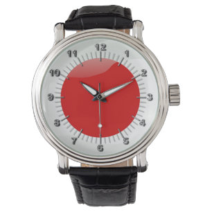 Montre Drapeau japonais brillant