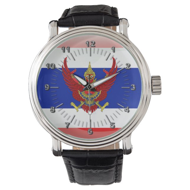 Montre Drapeau laqué de Thaïlande (devant)