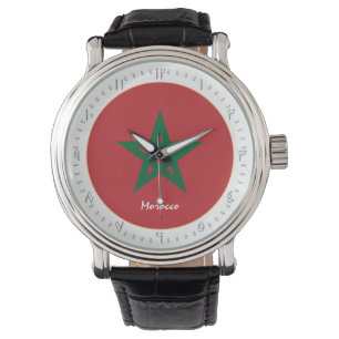 Montre Drapeau marocain & mode marocaine, arabe Non /desi