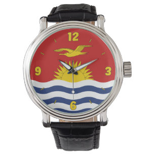Montre Drapeau national de Kiribati Élégant patriotique