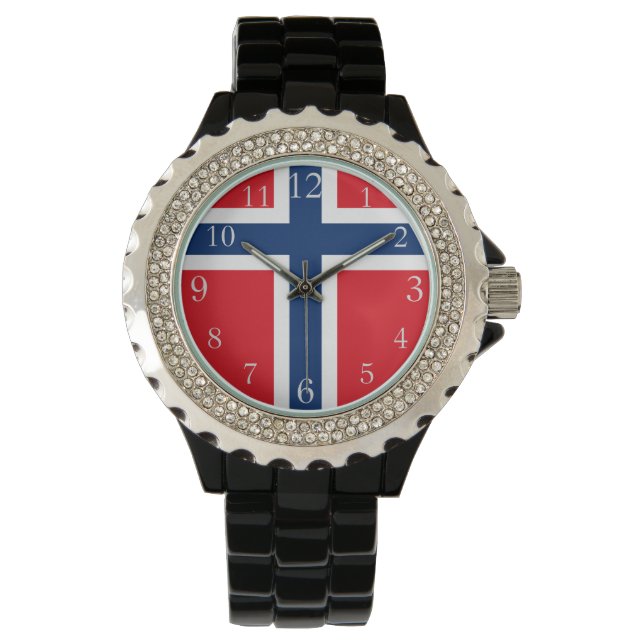 Montre Drapeau norvégien, Drapeau norvégien, Drapeau nord (devant)