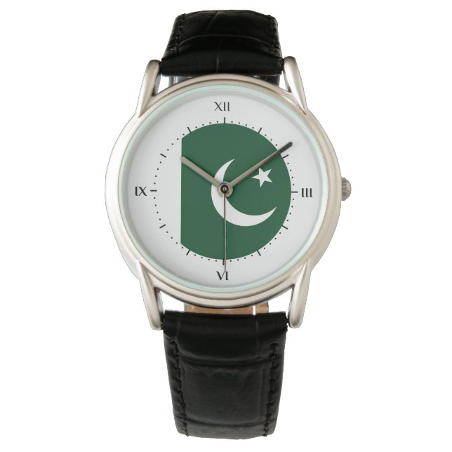 Montre Drapeau pakistanais (devant)