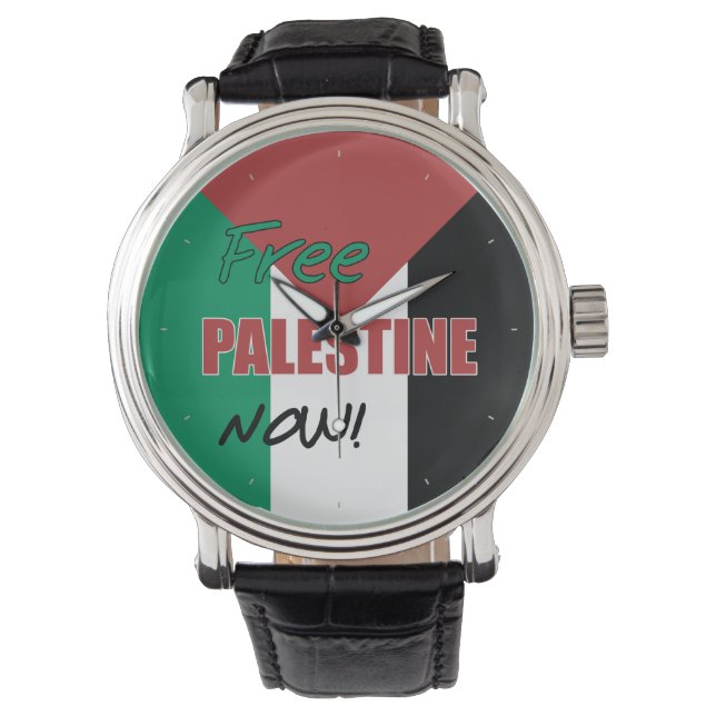 Montre Drapeau palestinien libre (devant)