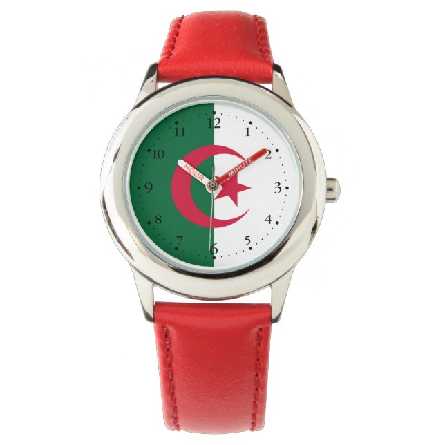 Montre Drapeau patriotique algérien (devant)