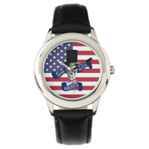 Montre Drapeau patriotique américain