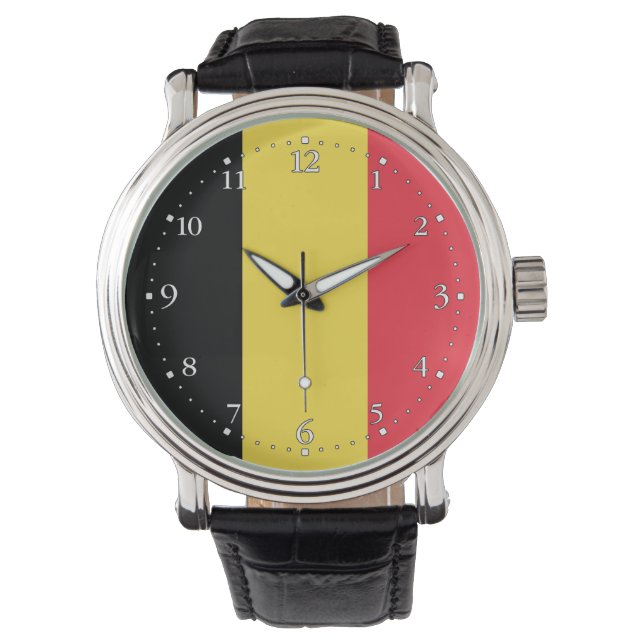 Montre Drapeau patriotique belge (devant)