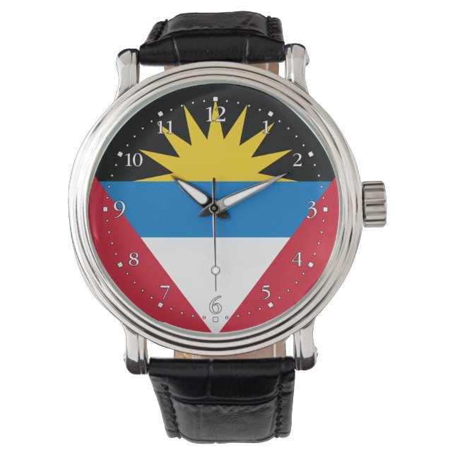 Montre Drapeau patriotique d'Antigua-et-Barbuda (devant)