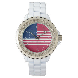 Montre drapeau patriotique de l'atoll de Bikini