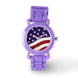 Montre Drapeau Patriotique Étoiles et rayures