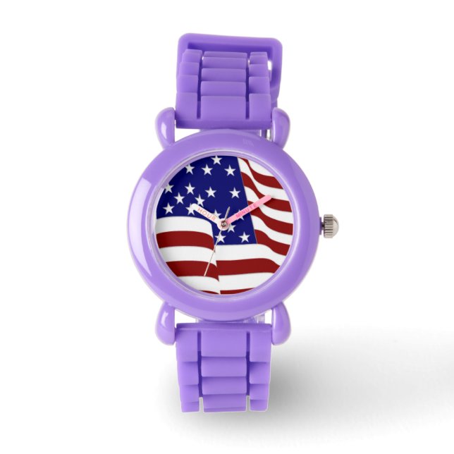 Montre Drapeau Patriotique Étoiles et rayures (Recto)