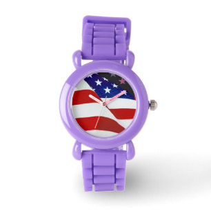 Montre Drapeau Patriotique Étoiles et rayures