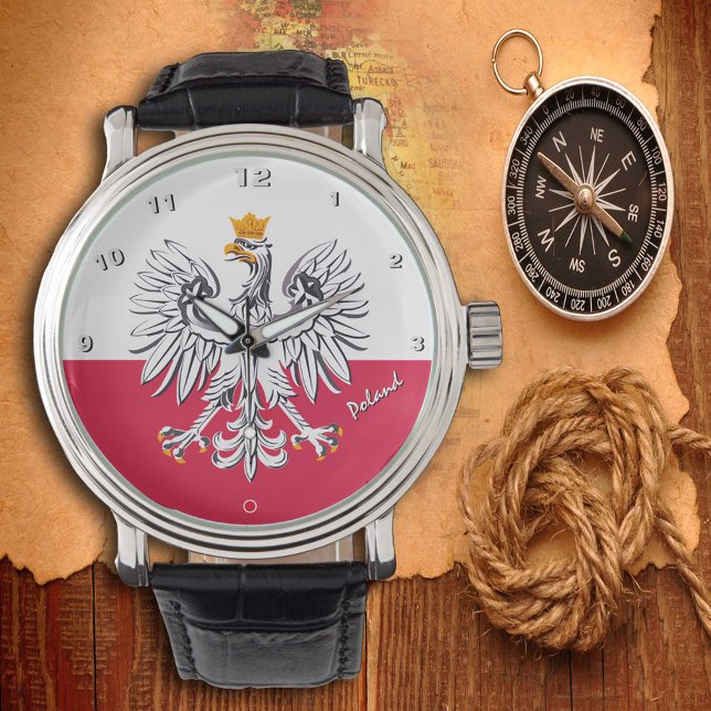 Montre Drapeau Polonais, Aigle, Pologne mode / spo (Créateur téléchargé)