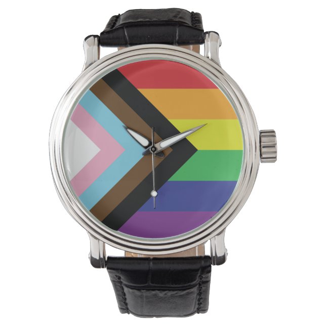 Montre Drapeau progressiste LGBTQIA (devant)