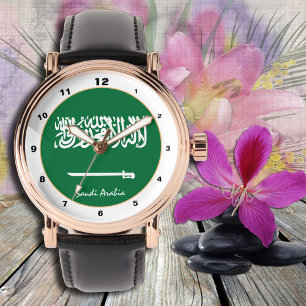 Montre Drapeau saoudien montre, mode et design saoudien