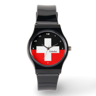 Montre Drapeau Suisse, croix, Suisse /sports