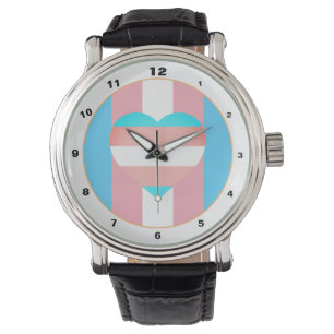 Montre Drapeau transgenre et communauté de fierté / drape
