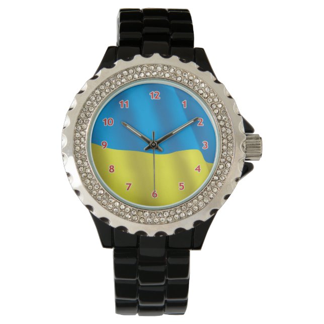 Montre Drapeau Ukraine (devant)