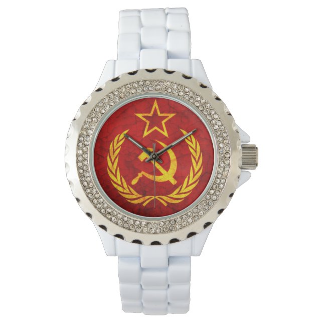 Montre Drapeau vintage CCCP (devant)