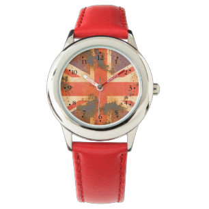Montre Drapeau vintage rouillé Royaume-Uni