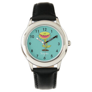 Montre Drôle carnivore Vénus piège à mouches plante dessi