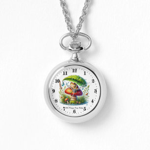 Montre Drôle dame de grenouille folle