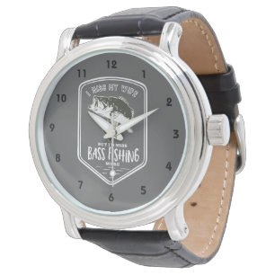 Montre drôle de pêche au bar de Mlle My Wife