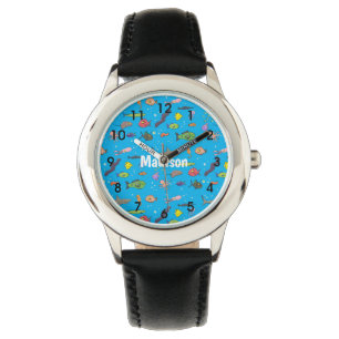 Montre Drôle des créatures marines dessin motif