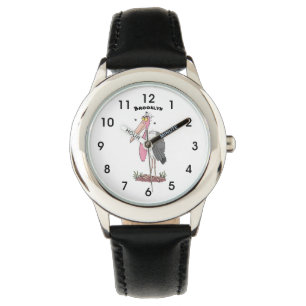 Montre Drôle dessin animé de cigogne en marabou