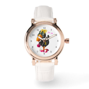 Montre drôle d'oiseau moderne