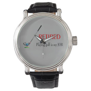 Montre Drôle Golf Retraité Citation, Cool Golfer Graphic 