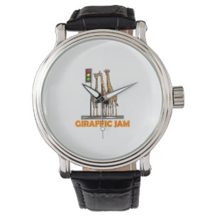 Montre Drôle Jam de la Giraffe de Pun