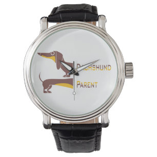 Montre Drôle mignon dachshund pour parent chien long