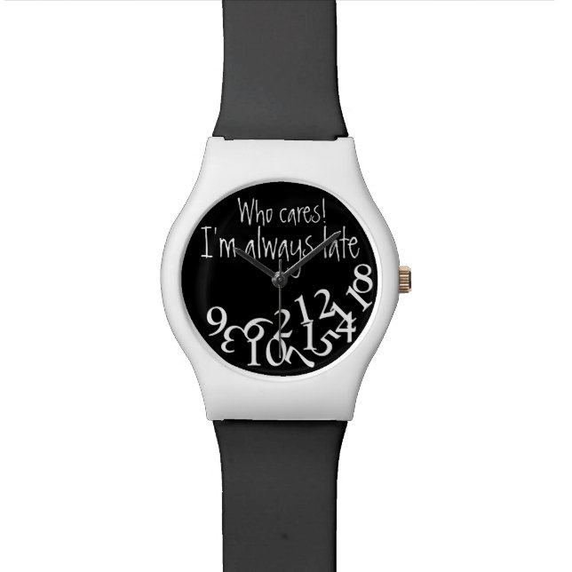 Montre drôle noire et blanche toujours défunte (Fermer)