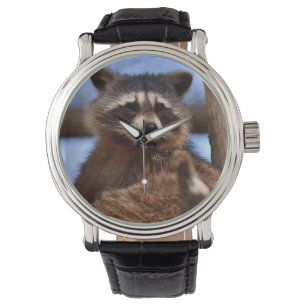 Montre Drôle Raccoon Sticking It's Tongue Out