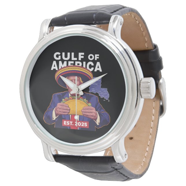 Montre Drôle Trump Golfe Des États-Unis Amérique 2025 Tru (Incliné)