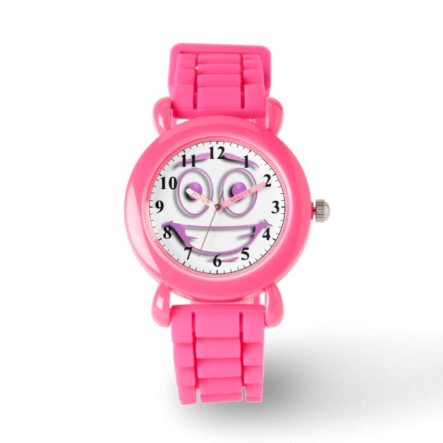 Montre Drôle visage de dessin (Recto)