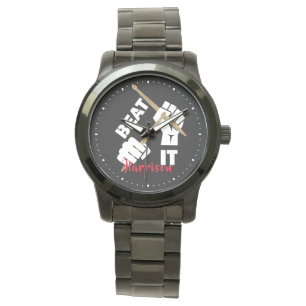 Montre Drummers Funny Beat It Music Personnalisé