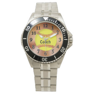 Montre du base-ball d'idées de cadeau d'entraîne
