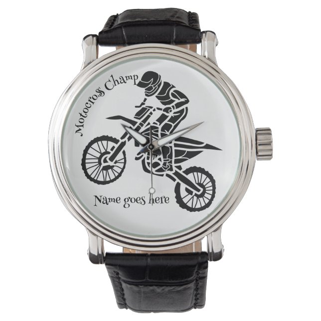 Montre du coureur Enduro/MotoX. Personnalisable . (devant)