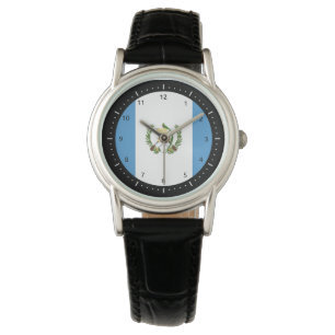 Montre du drapeau guatémaltèque