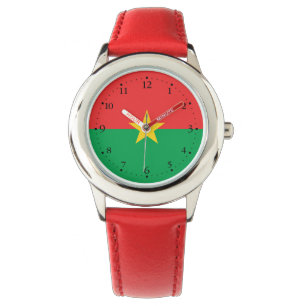 Montre du drapeau patriotique du Burkina Faso