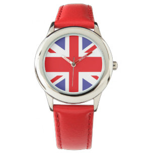 Montre d'Union Jack les Anglais d'enfants