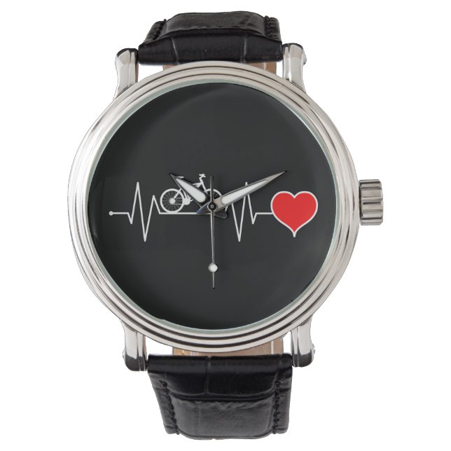 Montre e-bike électrique vélo heartbeat cadeau pour cycli (devant)