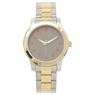 Montre Eau et rouge
