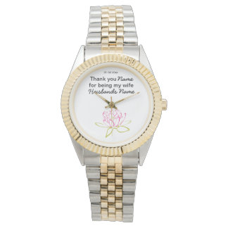 Montre Eau Lily Mariage Souvenirs Keepsakes Giveaways