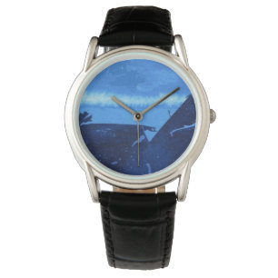 Montre Eaux profondes bleues, tranchées sous-marines roch